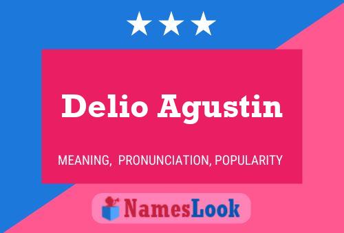 Delio Agustin பெயர் போஸ்டர்