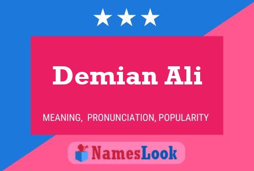 Demian Ali பெயர் போஸ்டர்