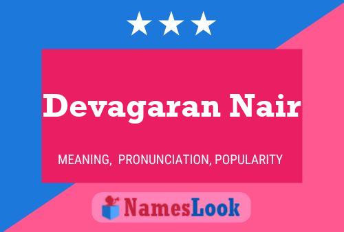 Devagaran Nair பெயர் போஸ்டர்