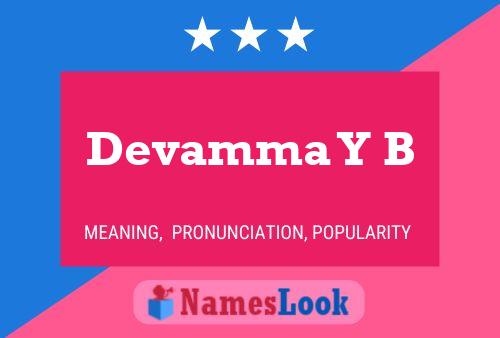 Devamma Y B பெயர் போஸ்டர்