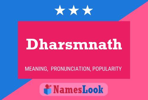 Dharsmnath பெயர் போஸ்டர்