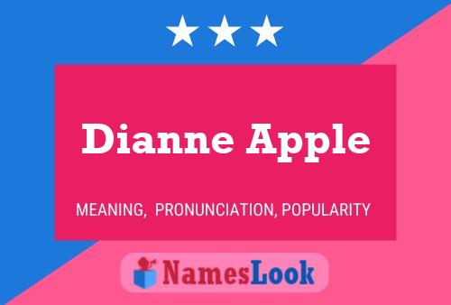 Dianne Apple பெயர் போஸ்டர்