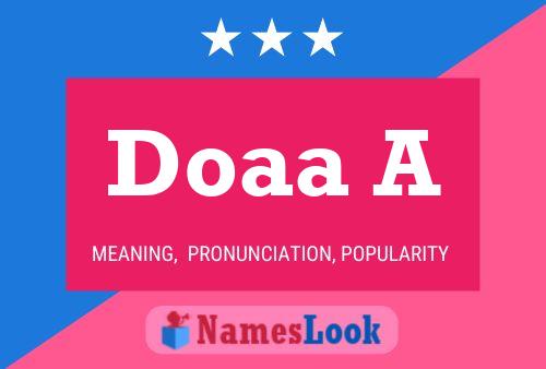 Doaa A பெயர் போஸ்டர்