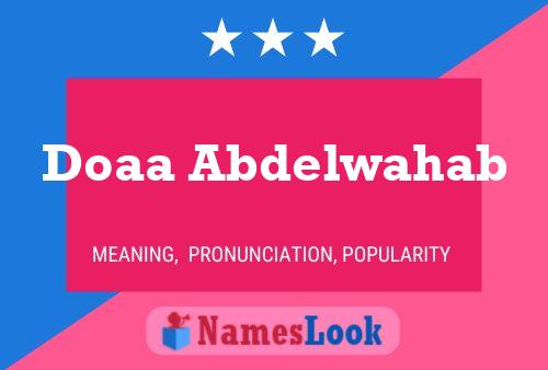 Doaa Abdelwahab பெயர் போஸ்டர்