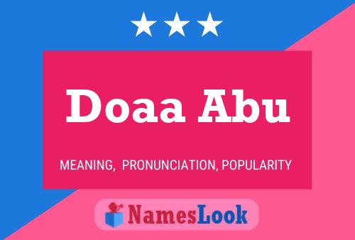 Doaa Abu பெயர் போஸ்டர்