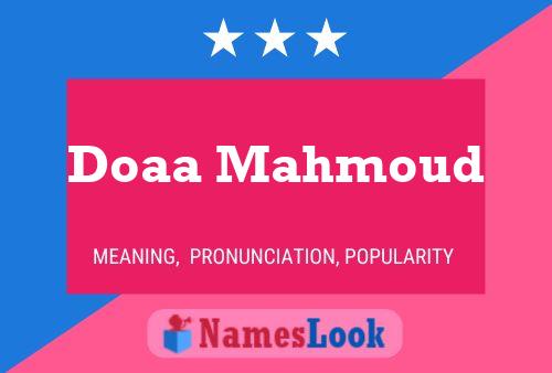 Doaa Mahmoud பெயர் போஸ்டர்