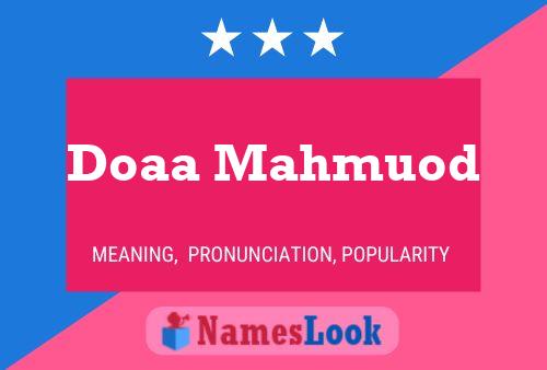 Doaa Mahmuod பெயர் போஸ்டர்