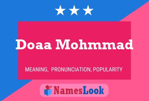 Doaa Mohmmad பெயர் போஸ்டர்