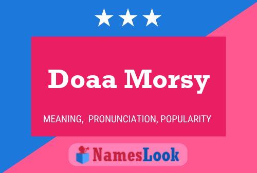 Doaa Morsy பெயர் போஸ்டர்