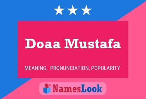 Doaa Mustafa பெயர் போஸ்டர்