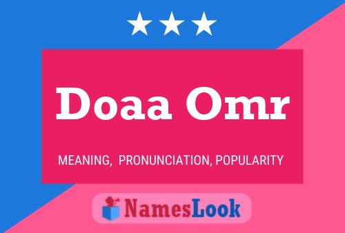 Doaa Omr பெயர் போஸ்டர்