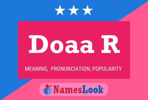 Doaa R பெயர் போஸ்டர்