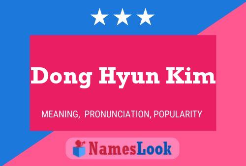 Dong Hyun Kim பெயர் போஸ்டர்