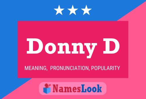 Donny D பெயர் போஸ்டர்