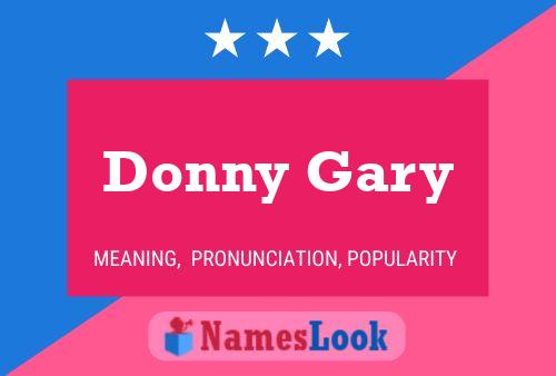 Donny Gary பெயர் போஸ்டர்