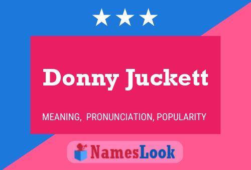 Donny Juckett பெயர் போஸ்டர்