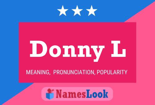 Donny L பெயர் போஸ்டர்