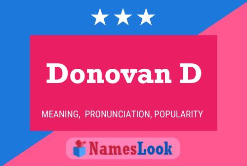 Donovan D பெயர் போஸ்டர்