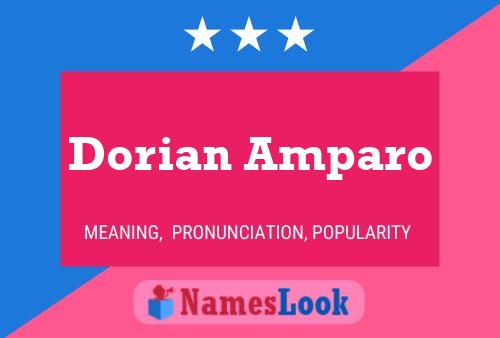 Dorian Amparo பெயர் போஸ்டர்