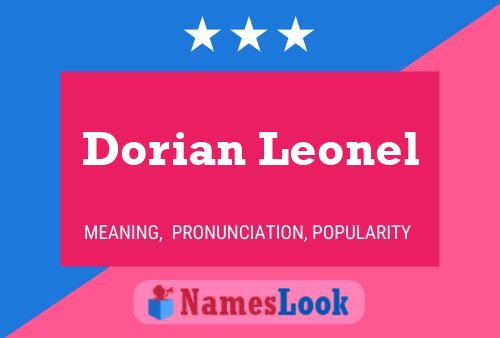 Dorian Leonel பெயர் போஸ்டர்