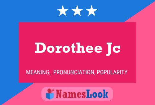 Dorothee Jc பெயர் போஸ்டர்