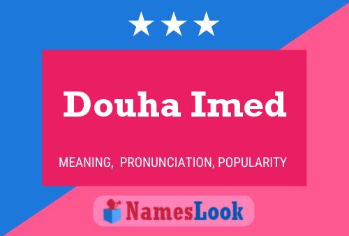 Douha Imed பெயர் போஸ்டர்