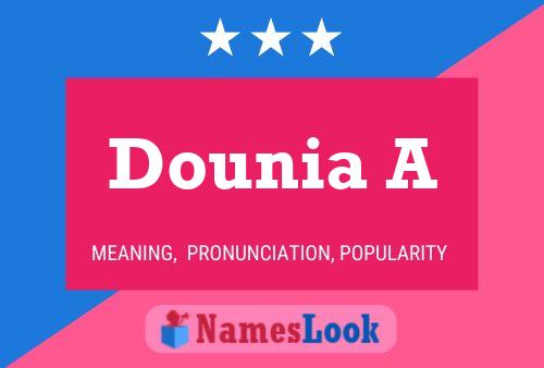 Dounia A பெயர் போஸ்டர்