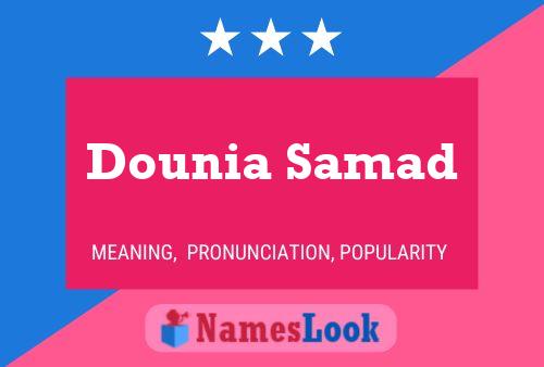 Dounia Samad பெயர் போஸ்டர்