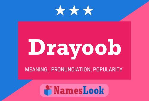 Drayoob பெயர் போஸ்டர்