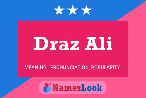 Draz Ali பெயர் போஸ்டர்