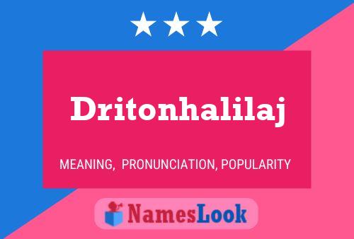 Dritonhalilaj பெயர் போஸ்டர்