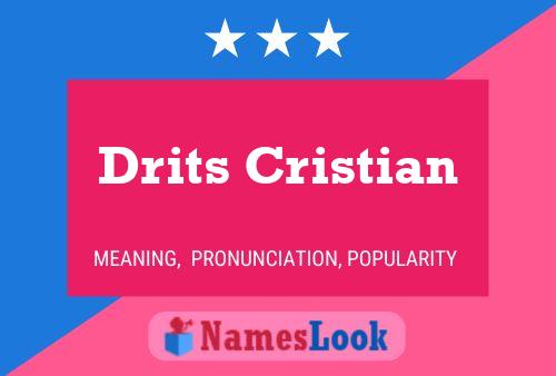 Drits Cristian பெயர் போஸ்டர்