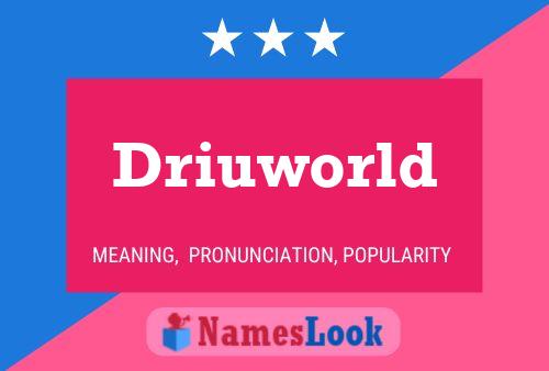 Driuworld பெயர் போஸ்டர்