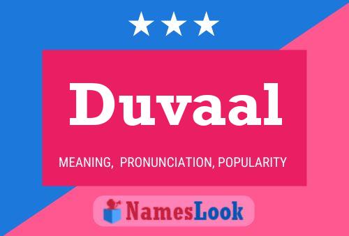 Duvaal பெயர் போஸ்டர்