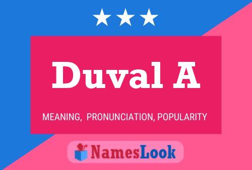 Duval A பெயர் போஸ்டர்