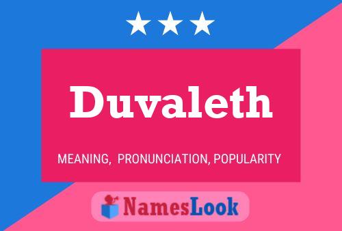 Duvaleth பெயர் போஸ்டர்