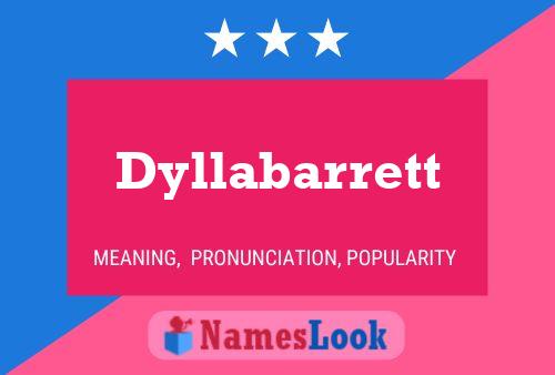 Dyllabarrett பெயர் போஸ்டர்