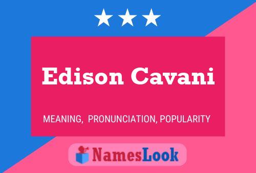 Edison Cavani பெயர் போஸ்டர்