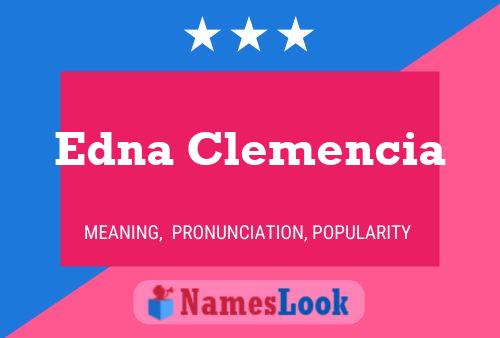 Edna Clemencia பெயர் போஸ்டர்