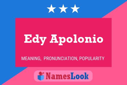 Edy Apolonio பெயர் போஸ்டர்