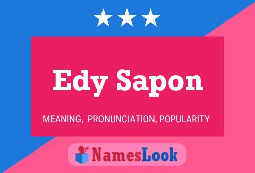 Edy Sapon பெயர் போஸ்டர்