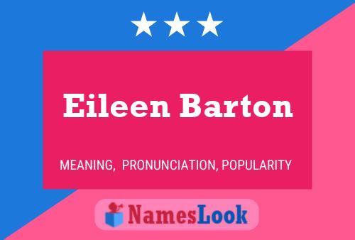 Eileen Barton பெயர் போஸ்டர்