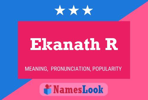 Ekanath R பெயர் போஸ்டர்