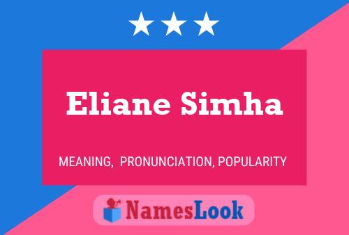 Eliane Simha பெயர் போஸ்டர்