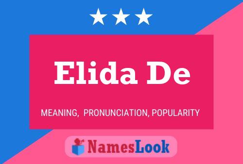 Elida De பெயர் போஸ்டர்