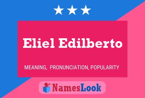 Eliel Edilberto பெயர் போஸ்டர்