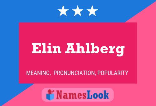 Elin Ahlberg பெயர் போஸ்டர்