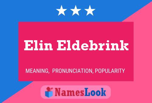 Elin Eldebrink பெயர் போஸ்டர்