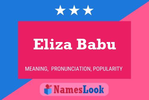 Eliza Babu பெயர் போஸ்டர்