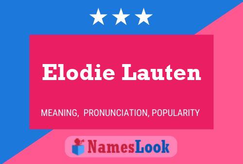 Elodie Lauten பெயர் போஸ்டர்